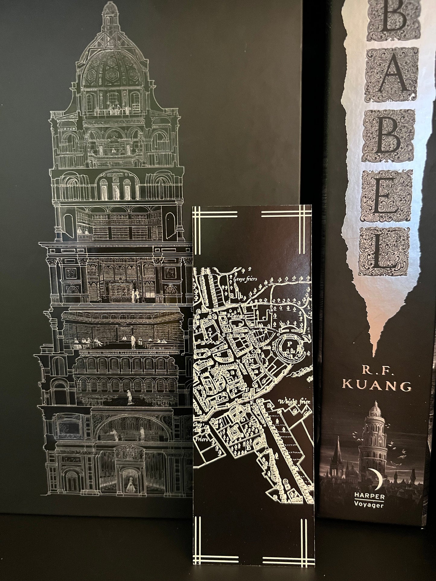 Language Bookmark: Babel Quote and Oxford Cityscape