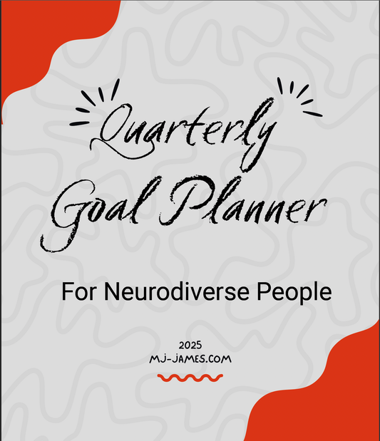 Printable Undated Quarterly Planner For Neurodiverse People