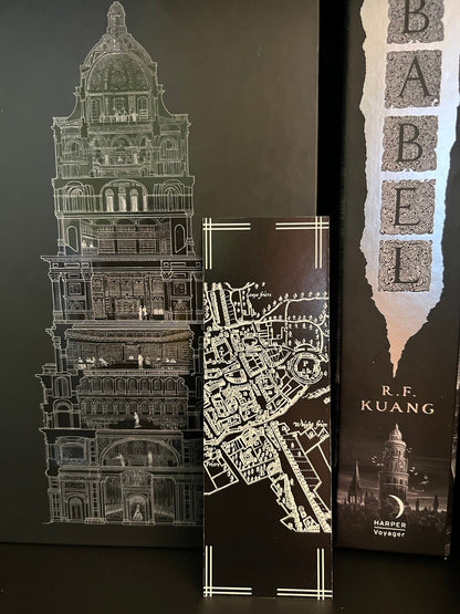 Language Bookmark: Babel Quote and Oxford Cityscape